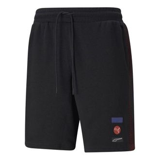Puma Running Training Splicing Knit Sports Shorts Black 531085-01