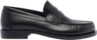 Ferragamo Black Gancini Loafers