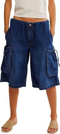 Free People Marty Crop Cargo Jeans in Atlantic Coast at Nordstrom Rack, Size X-Small