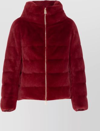 Herno padded jacket with faux fur texture