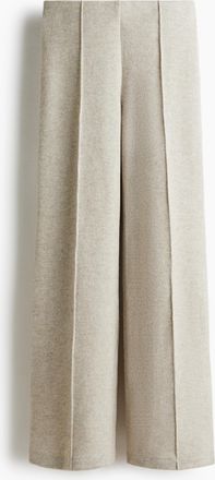 H&M Gerippte Hose mit Biesennaht - Beige
