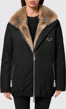 Philipp Plein Parka imbottito idrorepellente con collo in pelliccia