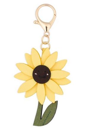 Leith Stuffed Sunflower Bag Charm in Yellow Multi- Gold at Nordstrom Rack