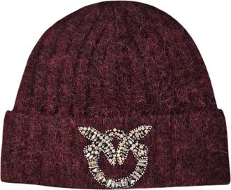 Pinko Beanies - Dames - Hoeden - Rood - ONE Size - Accessoires