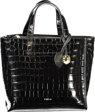 Furla Black Leather Womens Womens Bag