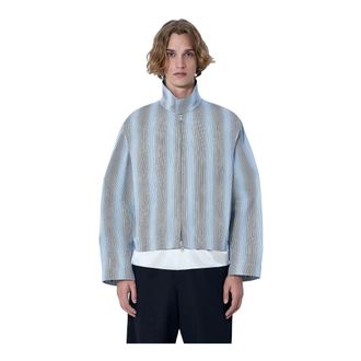 Dries Van Noten Heren, Jassen, Blauw, Maat: S