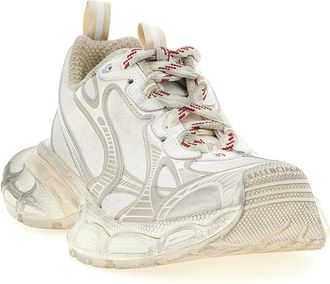 Balenciaga Womens Silver Polyethylene Athletic Sneakers