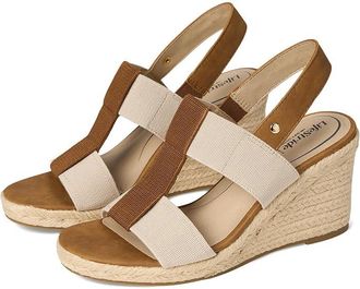 Life Stride Tallulah Womens Sandals Tan Faux Leather : 7.5 M (B), Synthetic