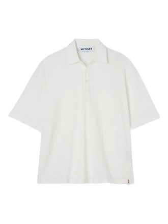 Tシャツ・カットソー SUNNEI Woman Polo Shirt White RTWXTOP017 0117 PUFFY POLO / white / silk – SUNNEI