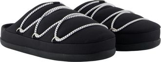 Moon Boot Womens Quilted Synthetic Slipper Black