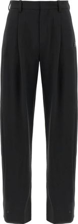 Moncler Dames, Broeken, Zwart, Maat: XS Wol