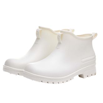 Generic Mens Ankle Rain Boots Lightweight, Outdoor Boot Waterproof Casual Shoes Low Heel Walking Boots Slop On Trekking Shoe Anti Slip Hiking Boot Fashion Wal