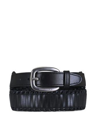 Golden Goose Houston braided leather belt - Black