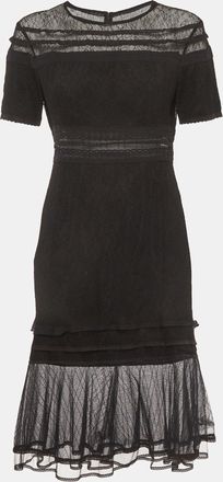 Jonathan Simkhai Jonathan Simkhai Black Lace Tulle Midi Dress