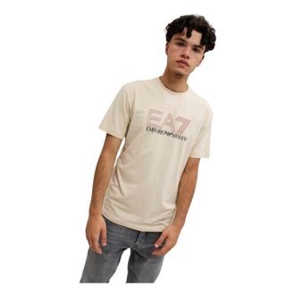Emporio Armani T-Shirts, male, Beige, Size: XS 7M001308 T-Shirt