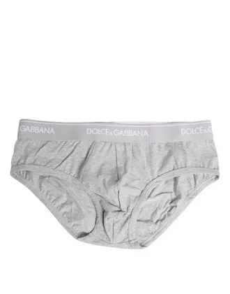 Dolce & Gabbana Cotton Stretch Brief - Gray