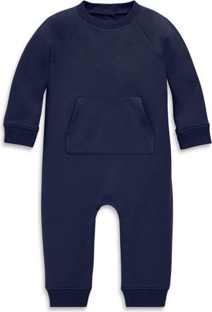primary Baby Sweatshirt Romper in Navy at Nordstrom, Size 18-24M