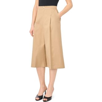 Ted Baker High Waist Wide Leg Culottes in Almond Latte at Nordstrom Rack, Size 12