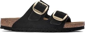 Birkenstock Arizona Big Buckle Regular Fit - Dames - Sandalen - Zwart - 37 EU - Leer - Schoenen