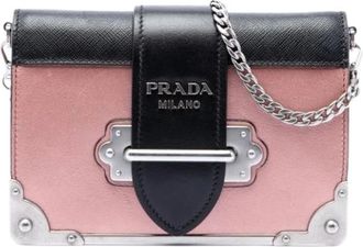 Prada Pre-owned Cahier Cross Body Bag - Dames - Vintage Schoudertas - Roze - ONE Size - Leer - Vintage