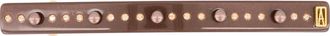 Alexandre de Paris Brown Pearls And Crystals Acetate Barrette at Nordstrom