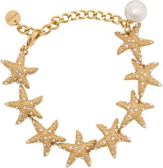 Self Portrait Sea Star Bracelet - Dames - Armbanden - Geel - ONE Size - Accessoires