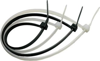 Made in Italy Fascetta A Strappo Per Cablaggio Mm 2,5 X 140 Pz 100 - Bianco