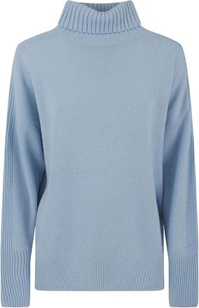 Allude Ribgebreide coltrui - Blauw