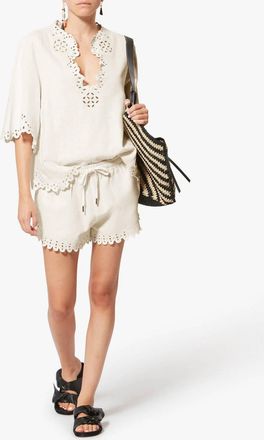 Isabel Marant Balyme Shorts In White