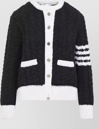 Thom Browne wool cable-knit cardigan