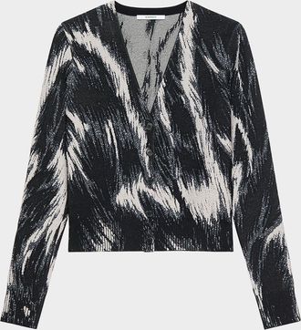 Givenchy V-Neck Cropped Cardigan