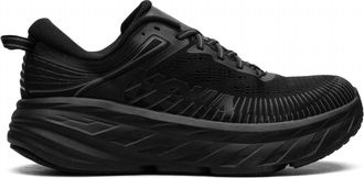 Hoka One One Mens Bondi 7 Sneakers In Black/black