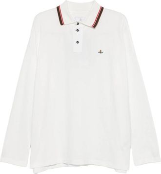 Vivienne Westwood Orb-embroidered Tipped Polo Shirt