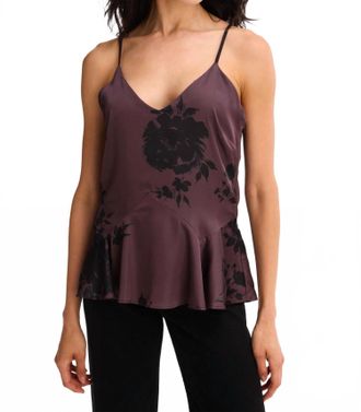 Allison New York Leilani Tank Top In Brown Floral