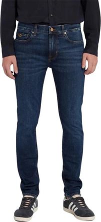 7 For All Mankind Slim-fit Jeans - Heren - Slim Fit Jeans - Blauw - W31 - Katoen - Jeans
