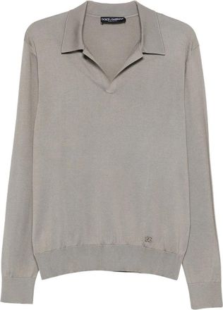 Dolce & Gabbana Collared Long-sleeve T-shirt