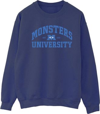 Disney Dames/Dames Monsters University Logo Sweatshirt (Marineblauw)
