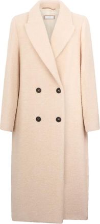 PESERICO Jas met dubbele rij knopen - Beige