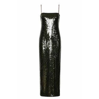 Rotate Sequins Maxi Slip Dress - Dames - Feestkleedjes - Groen - S - Leer - Kleedjes