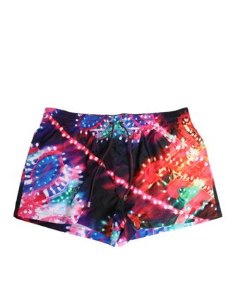 Dolce & Gabbana Multicolor Neon Print Polyester Shorts Mens Swimwear