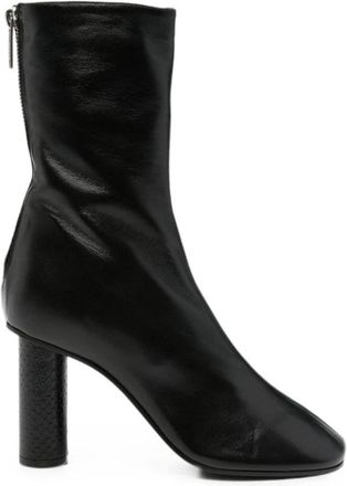 PARIS TEXAS Alice Enkellaarzen - Dames - Laarzen met Hak - Zwart - 40 EU - Leer - Schoenen