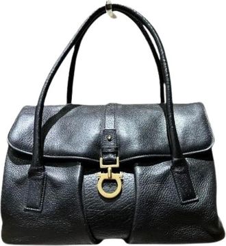 Ferragamo Pre-owned Handbags, female, Black, Size: ONE SIZE Pre-owned Handbag