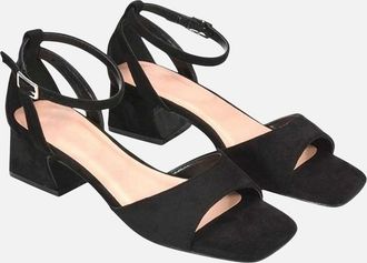 XY London Womens XY London Womens/Ladies Hayley Cut Out Low Block Heel Sandals - Black - Size: 6