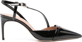 Malone Souliers Valeria 70mm pumps - women - Calf Leather/Calf Leather/Calf Leather - 37.5 - Black