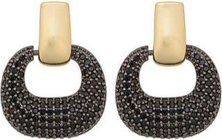 Panacea Pav&eacute; Crystal Drop Earrings in Black at Nordstrom Rack