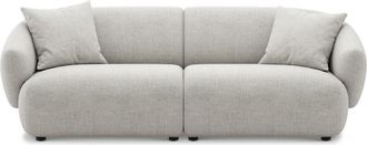 Castlery Auburn Sofa Customized, Performance Classic Twill, Medium Grey, Spill Resistant, Modular for Sofas by Castlery