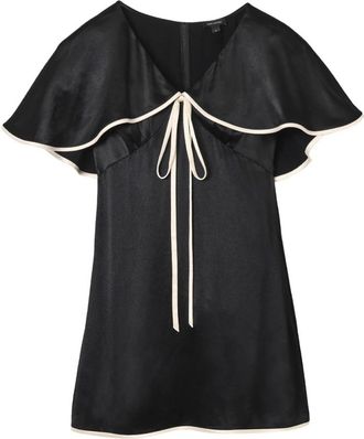 Marc Jacobs Cape Mini Jurk - Dames - Korte kleedjes - Zwart - S - Kleedjes