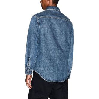 A|X Armani Exchange Denim Shirt - Blue