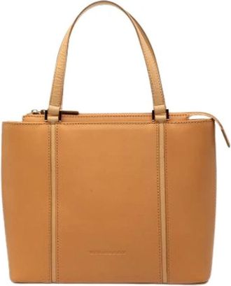 Burberry Pre-owned Tote Bag - Dames - Vintage Shopper - Bruin - ONE Size - Leer - Vintage