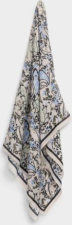 Fransa Womens Natural paisley lightweight scarf